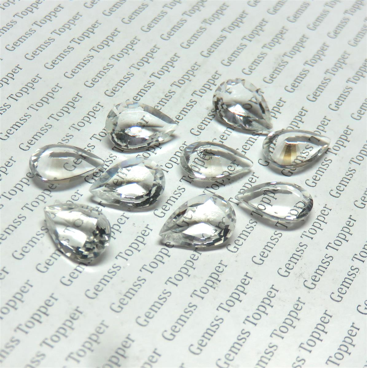 Herkimer Diamond 9x12 mm Pear Faceted